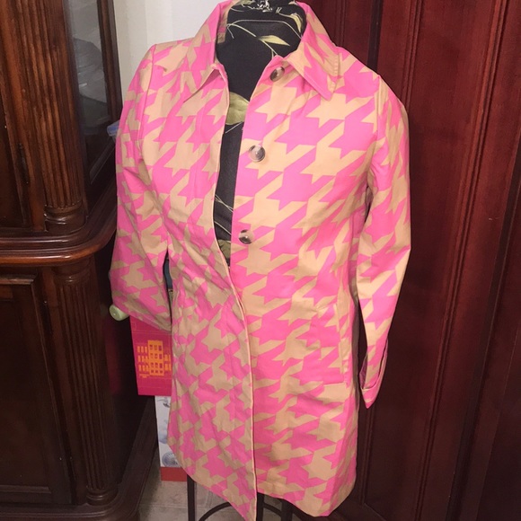 Isaac Mizrahi 20th Anniv. Pink Houndstooth Jacket - Picture 3 of 8